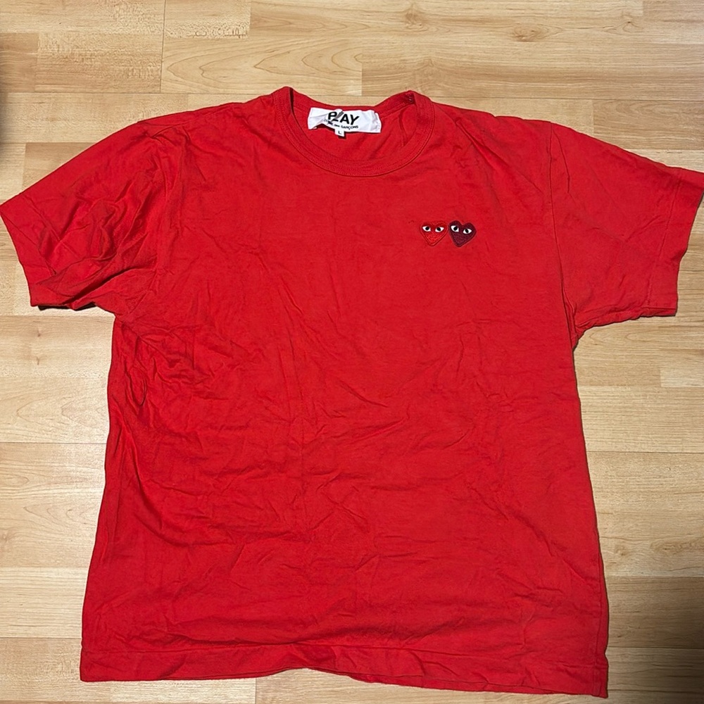 Comme des Garçons PLAY Double heart t-shirt